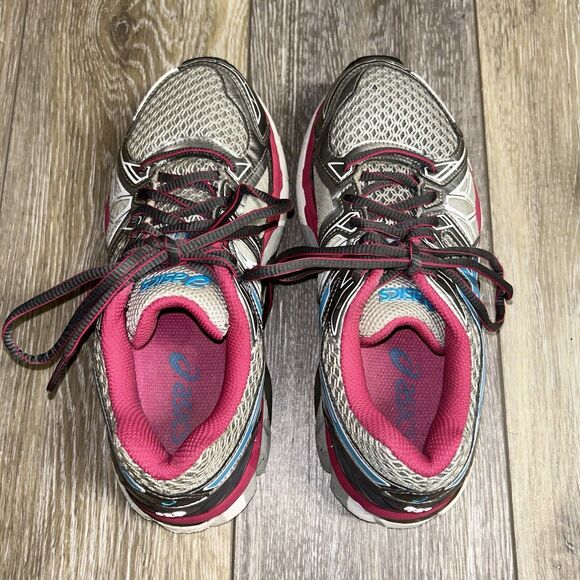 Asics Gel-Fortify Women's Size 6 US / 37 EU Gray Pink Blue Walking Sneaker Shoes - Picture 8 of 12